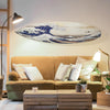 The Great Wave off Kanagawa Surfboard Plaque Wall Sign - 60"x15"